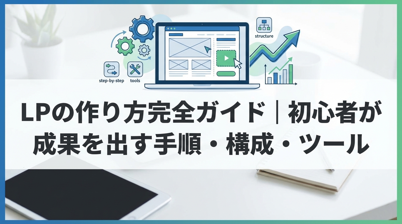 LPの作り方完全ガイド｜初心者が成果を出す手順・構成・ツール